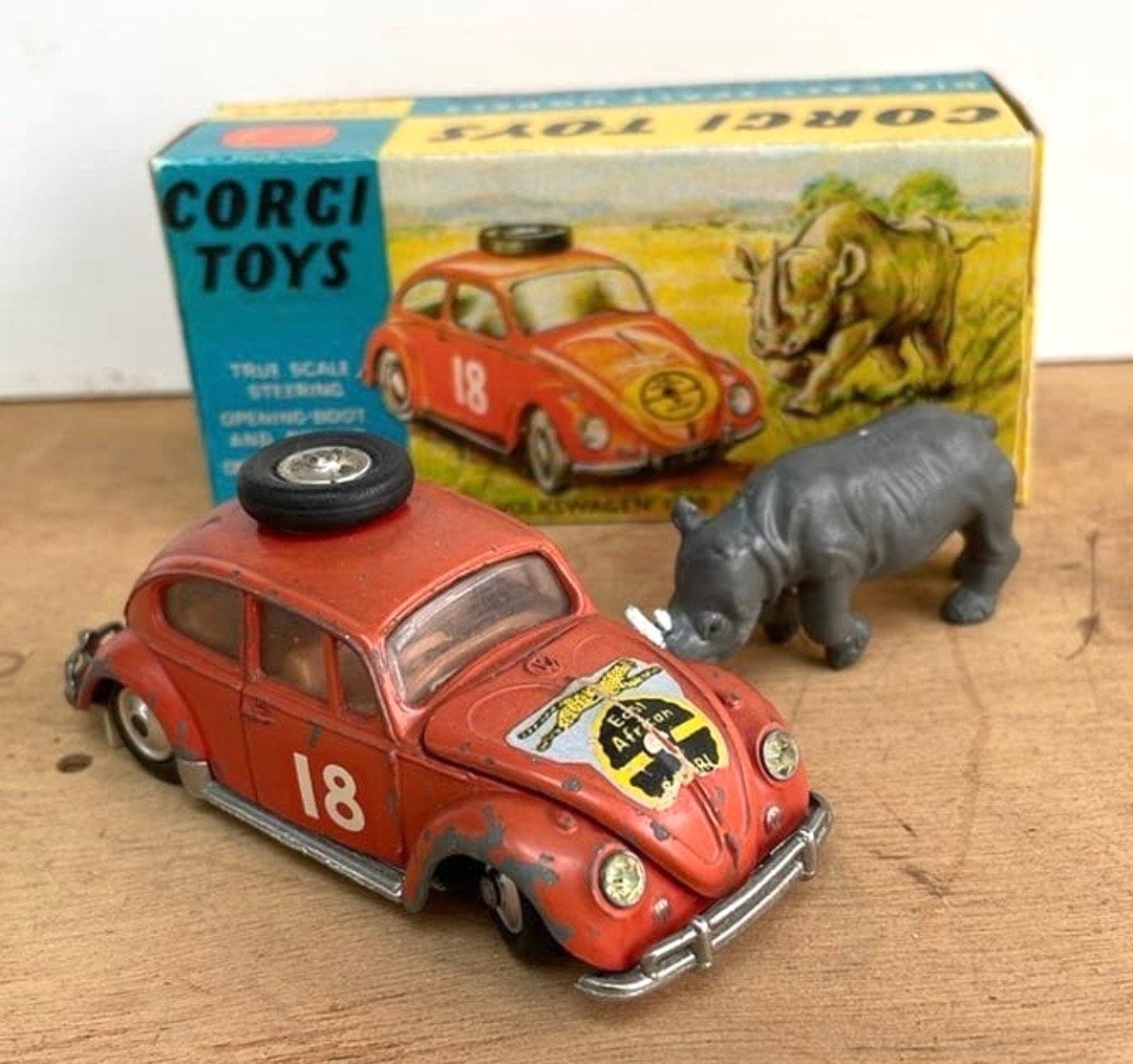 Corgi Toys Volkswagen 1200 Saloon met neushoorn, Ophalen of Verzenden, Gebruikt, Auto, Corgi