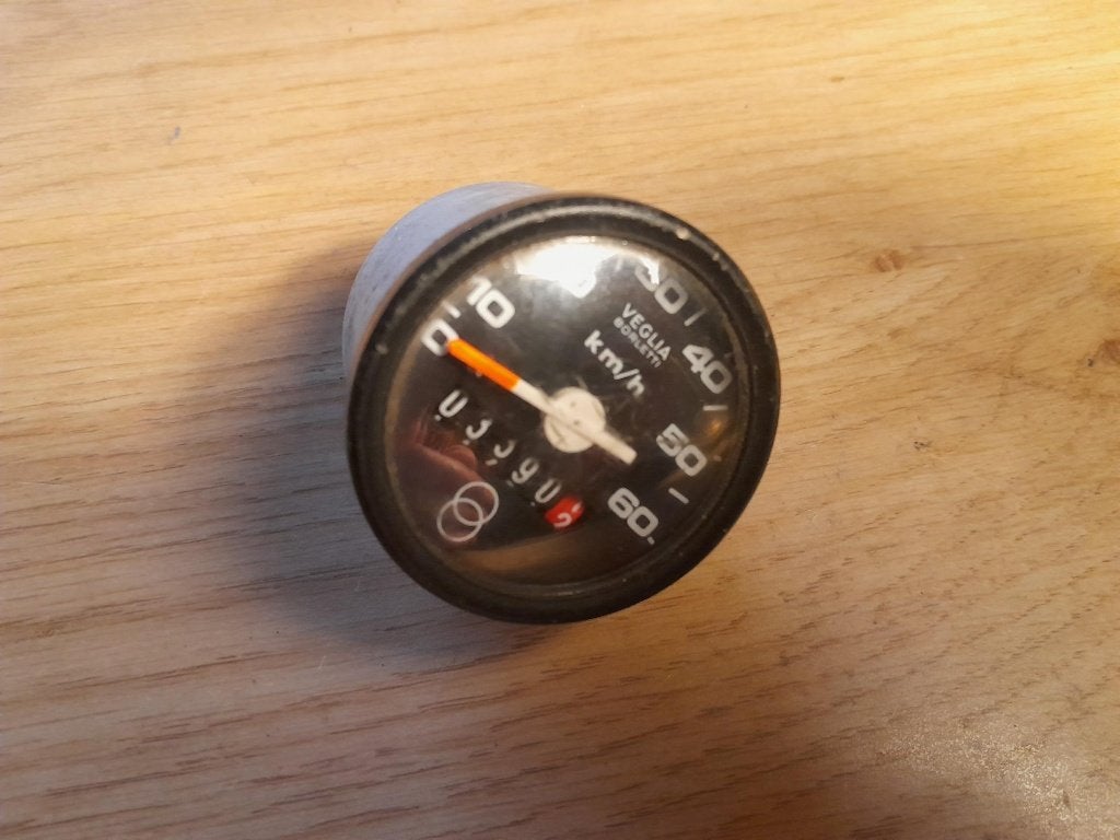 Veglia teller 40mm Gilera oldtimer, Fietsen en Brommers, Ophalen, Gebruikt, Overige typen, Overige merken