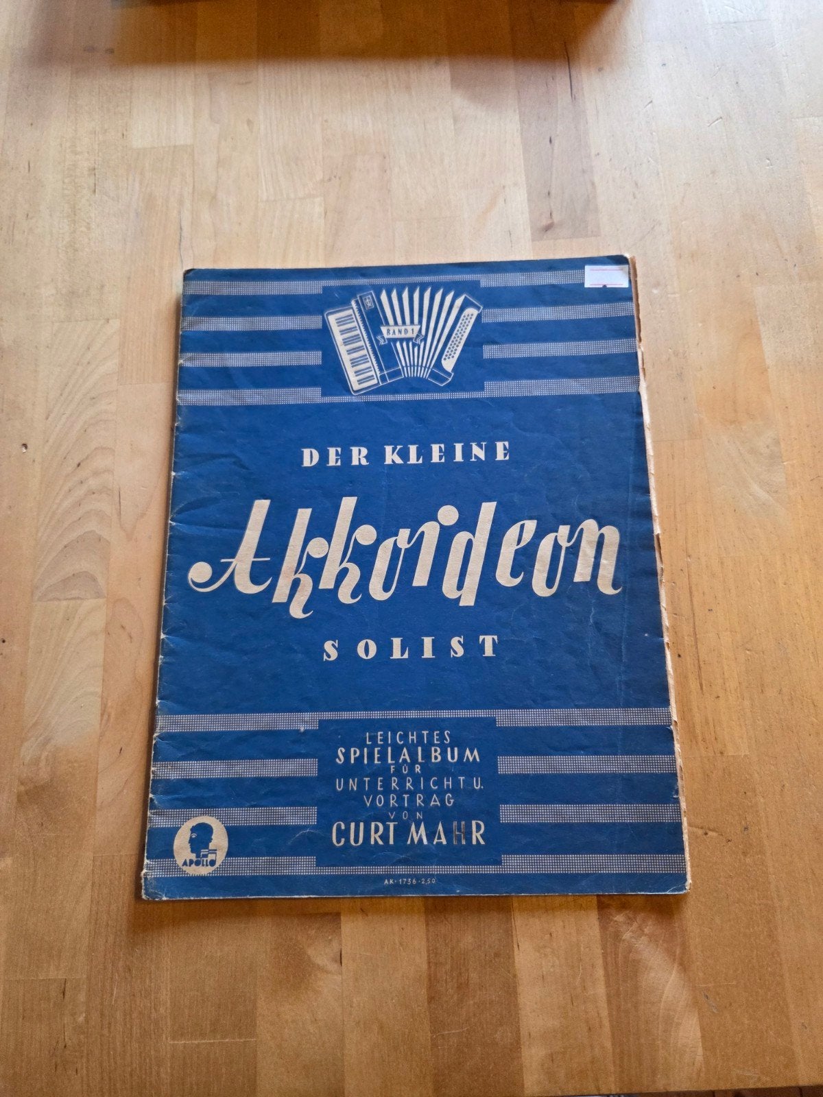 Der Kleine Akkordeon Solist - Curt Mahr (Gebruikt), Verzenden, Gebruikt, Les of Cursus, Accordeon