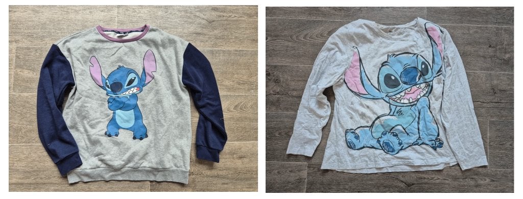Disney Stitch kleding maat L, Ophalen of Verzenden, Overige figuren, Zo goed als nieuw, Kleding of Textiel