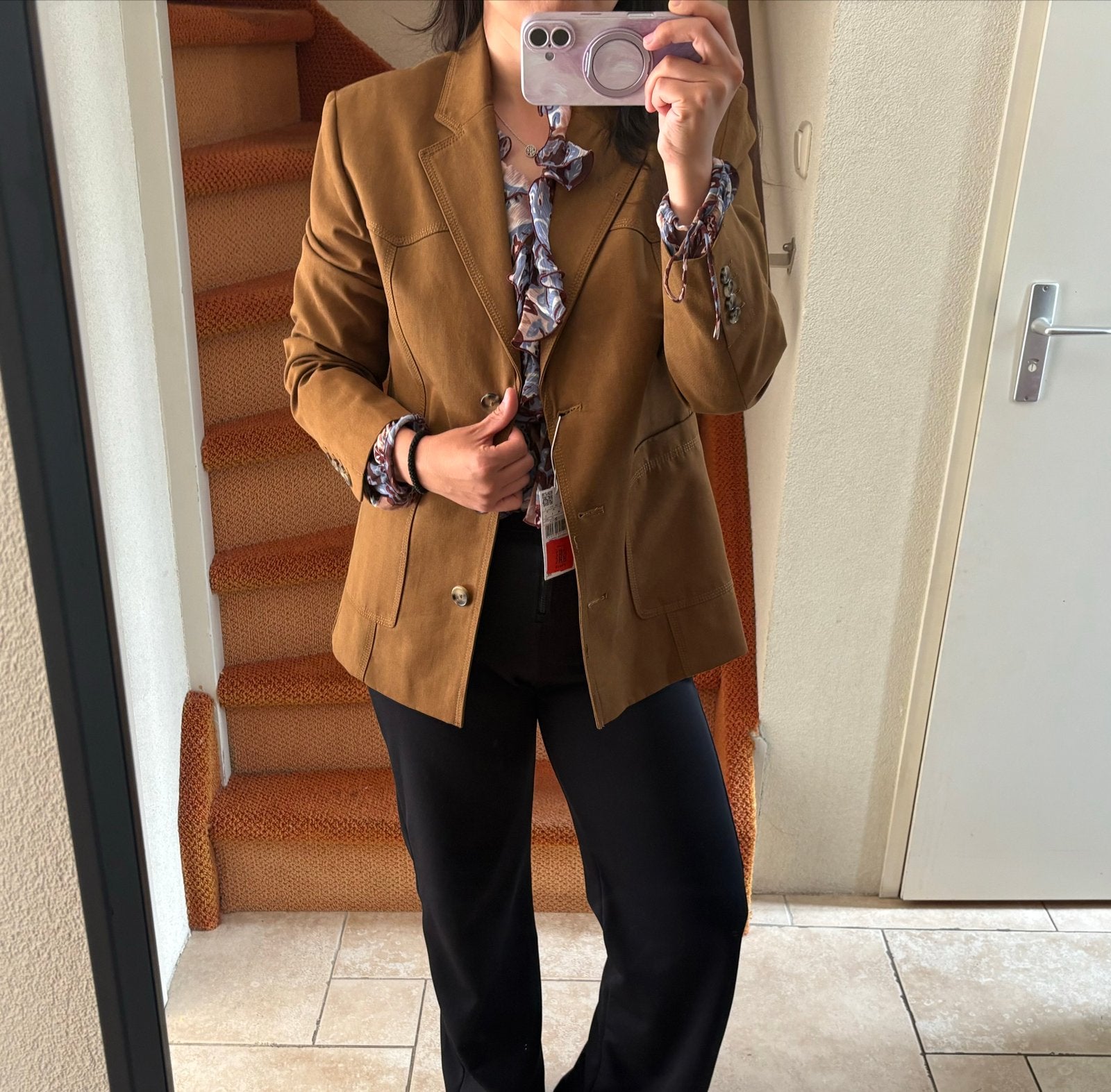 Nieuwe Mango blazer - nooit gedragen, Maat 38/40 (M), Bruin, Nieuw, Ophalen of Verzenden