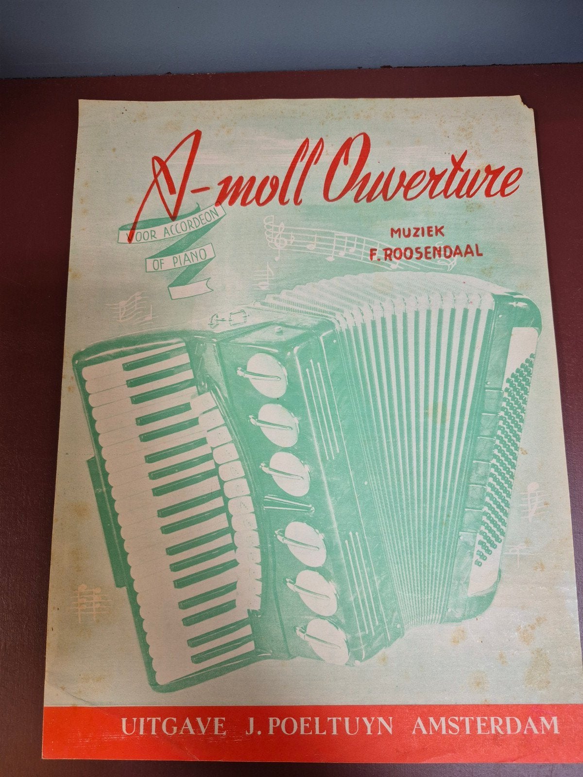 A-moll Ouverture bladmuziek voor Accordeon of Piano, Ophalen of Verzenden