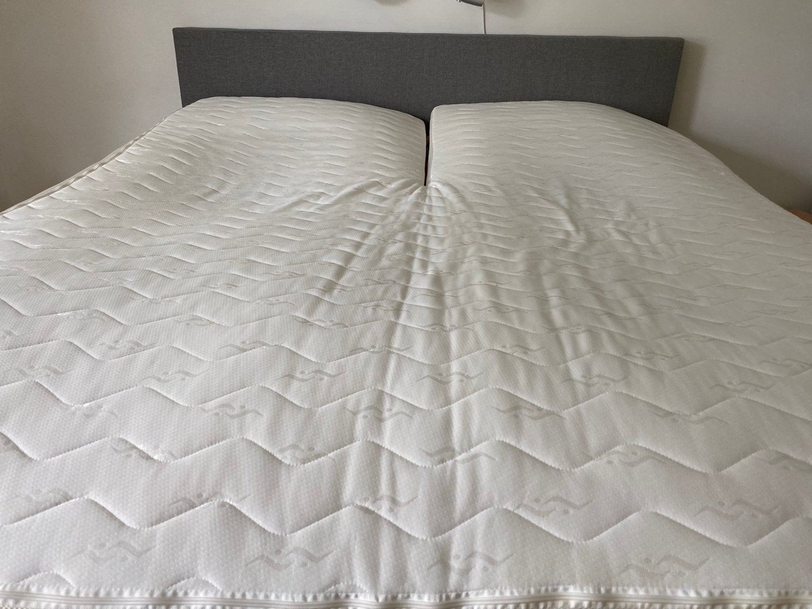 Splittopper, Ophalen of Verzenden, Zo goed als nieuw, Tweepersoons, 180 cm