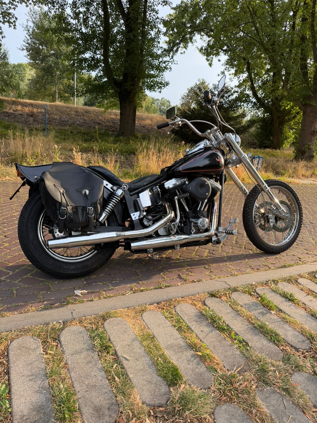 Unieke Harley Davidson Softtail Legend Evo chopper custom, Motoren, Motoren | Harley-Davidson, 2 cilinders, 1340 cc, Chopper, Particulier