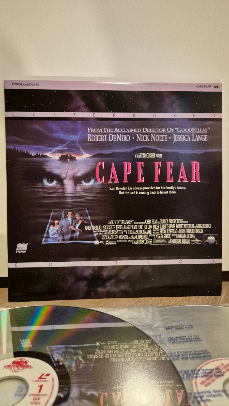 Cape Fear Laserdisc, Engels, Vanaf 16 jaar, Breedbeeld, Actiethriller