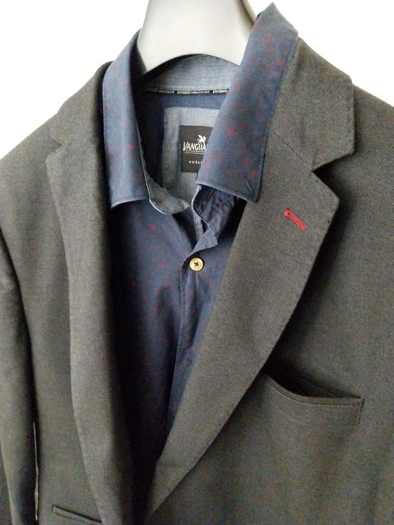 Colbert Vanguard Heren Grijs 54 106 Met bijbehorend overhemd, Kleding | Heren, Kostuums en Colberts, Ophalen of Verzenden, Nieuw