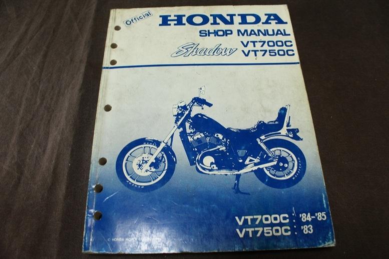 Honda VT700 VT750 C Shadow 1983-1985 motorcycle shop manual, Motoren, Handleidingen en Instructieboekjes, Honda, Ophalen of Verzenden