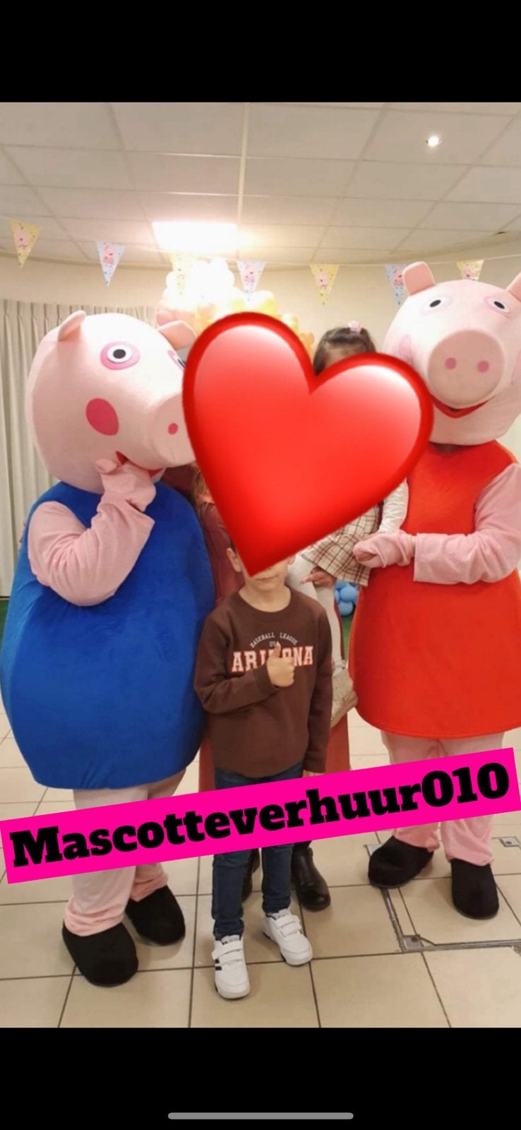 Peppa Pig & George mascottes te huur, Ophalen, Zo goed als nieuw, Verjaardag