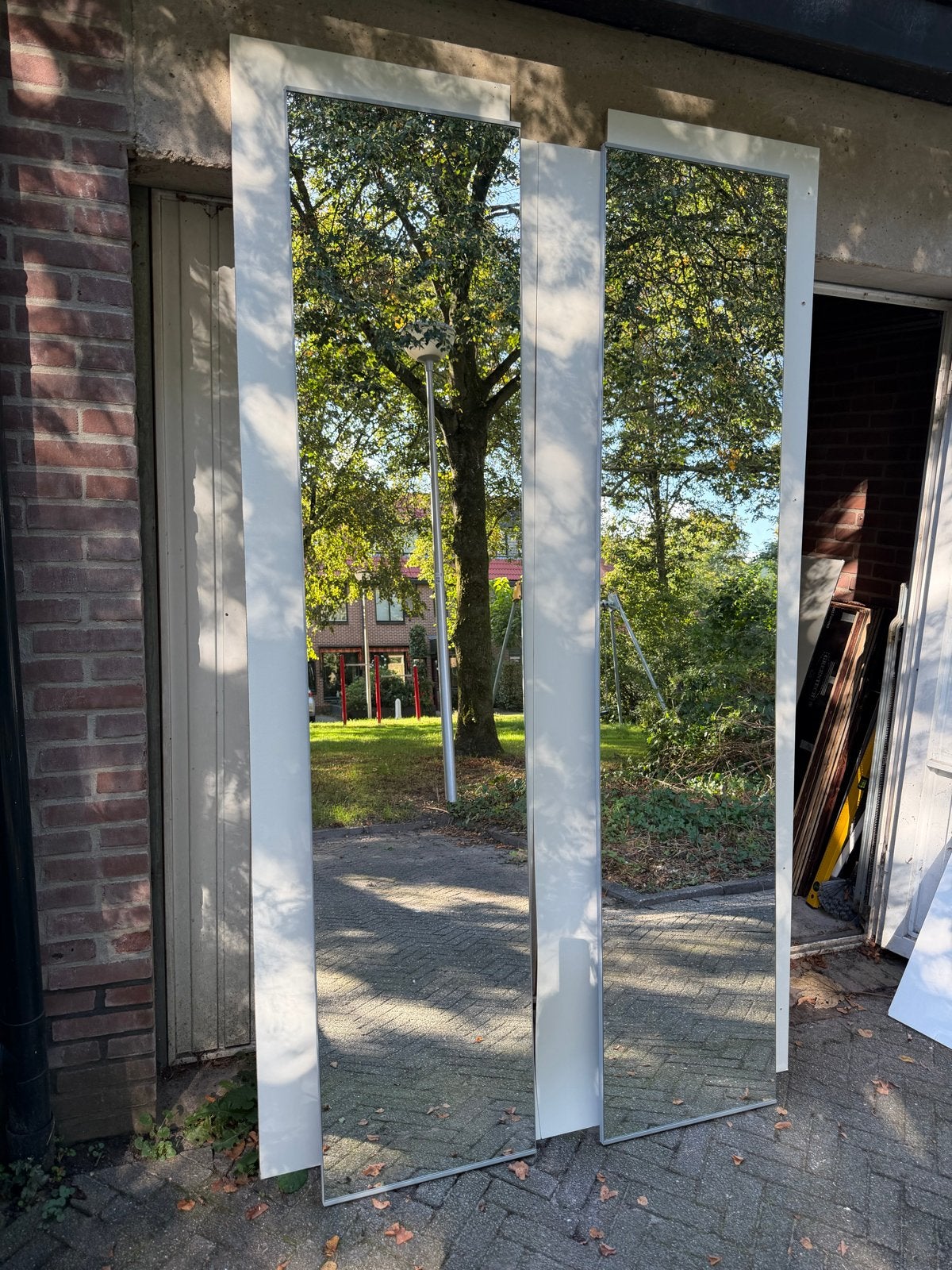 2 IKEA Pax spiegeldeuren met scharnieren, Ophalen, Gebruikt, 200 cm of meer, 50 tot 100 cm
