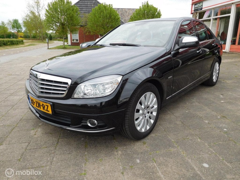 Mercedes C-klasse 220 CDI Elegance Automaat, Auto's, Automaat, Zwart, 4 cilinders, 1505 kg
