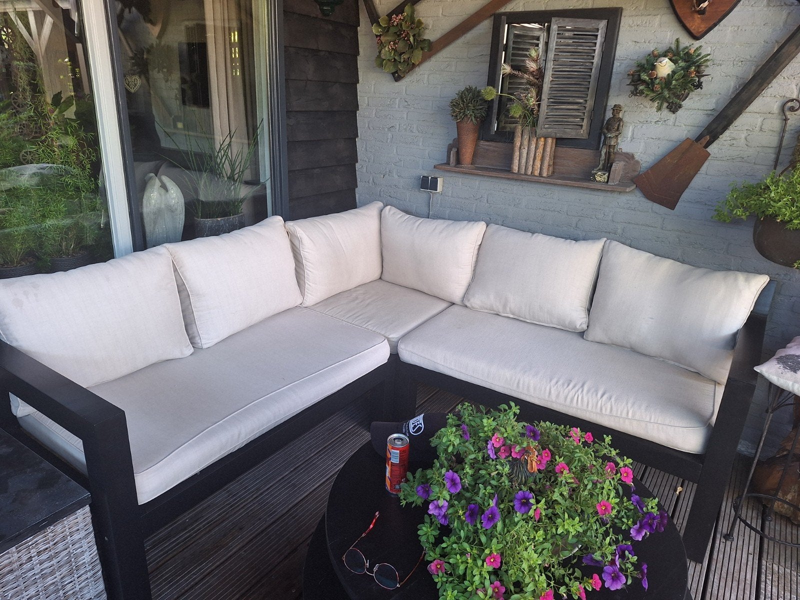 Te koop mooie loungebank, Ophalen of Verzenden, Gebruikt, Bank