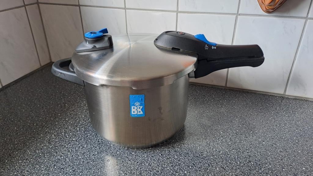 BK snelkookpan - RVS - 6 liter, Kookpan of Snelkookpan, Info@bk.nl, BK Cookware, Ophalen of Verzenden