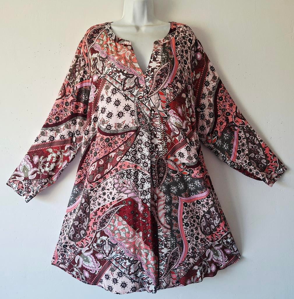 Nieuwe Multicolour Viscose Via Appia Due Tuniek Mt 48/50, Overige kleuren, Blouse of Tuniek, Nieuw, Ophalen of Verzenden