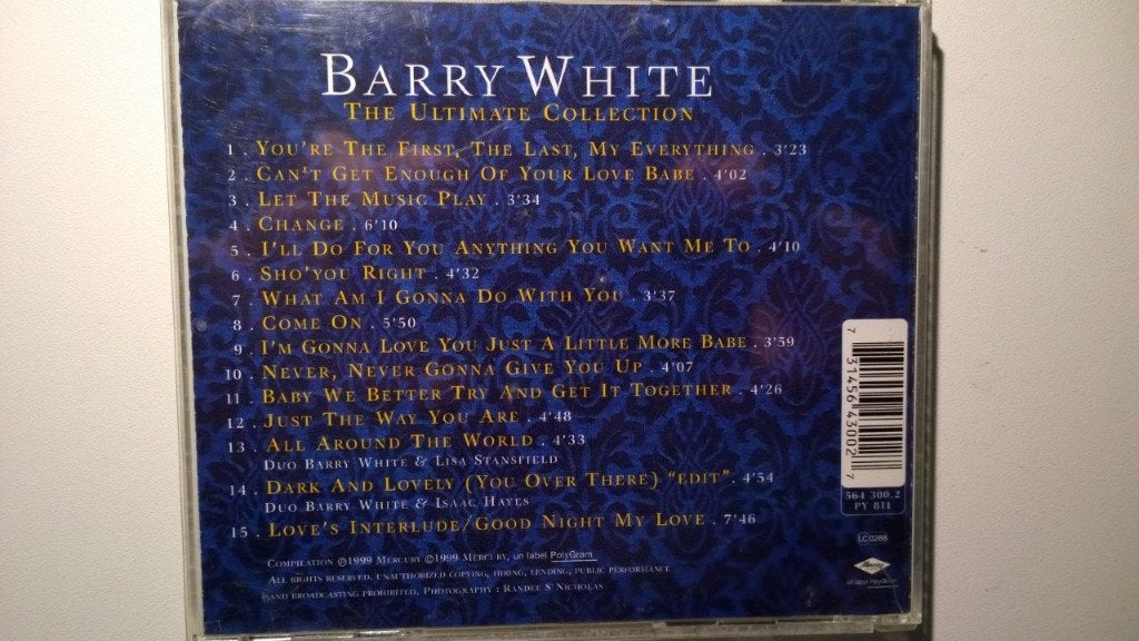 Barry White - The Ultimate Collection, Ophalen of Verzenden, Zo goed als nieuw, Soul, Album