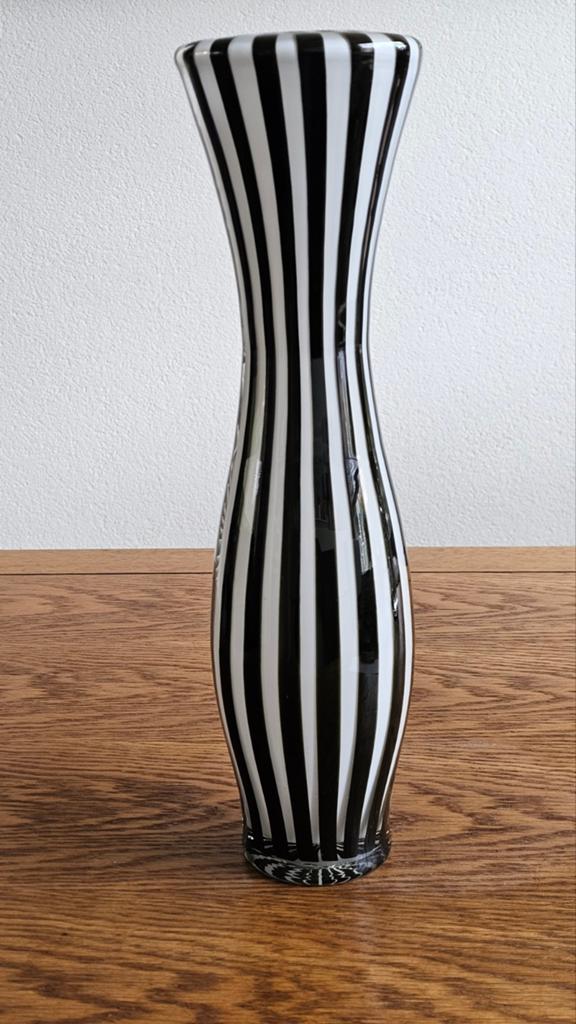Vintage Murano  Leonarda Zebra vaas, Antiek en Kunst, Ophalen of Verzenden
