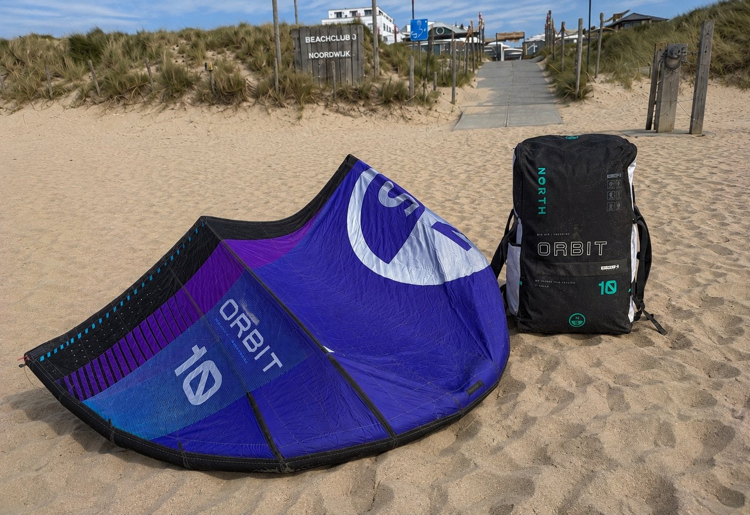 10m North Orbit kites te koop, Geen board, Ophalen of Verzenden, Zo goed als nieuw, 10 m²