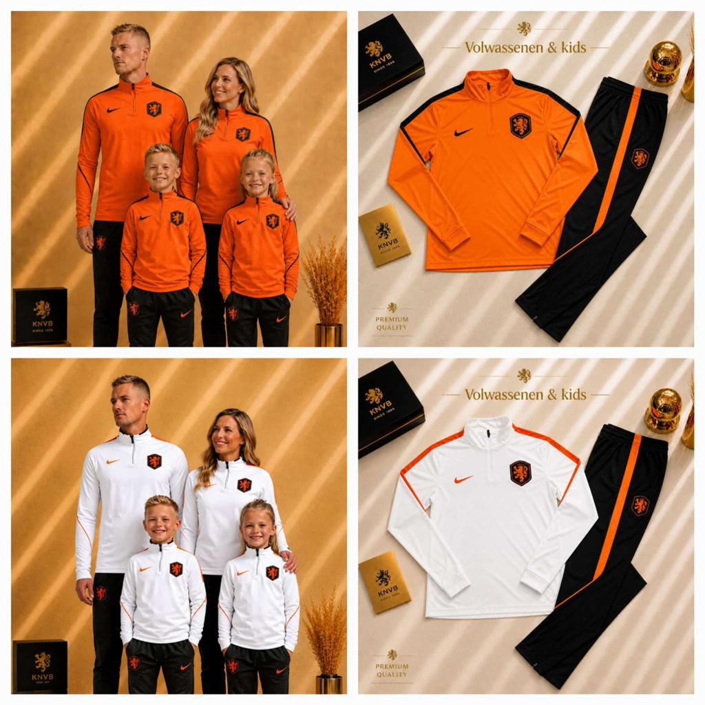 Trainingspak Nederlands Elftal - Volwassen & Kinder maten, Sport en Fitness, Voetbal, Maat XS of kleiner, Ophalen of Verzenden