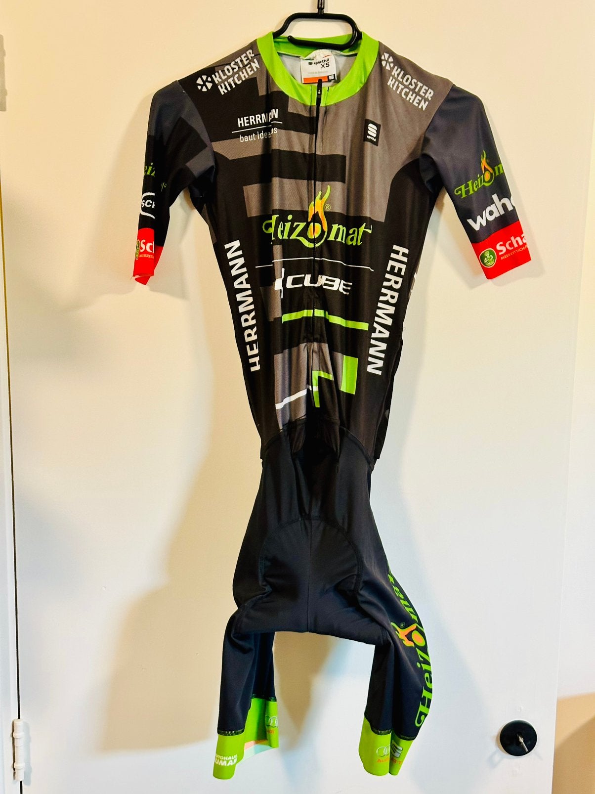 Wielrenkleding wielrenpak snelpak speedsuit maat XS Sportful, XS, Heren, Ophalen of Verzenden, Zo goed als nieuw