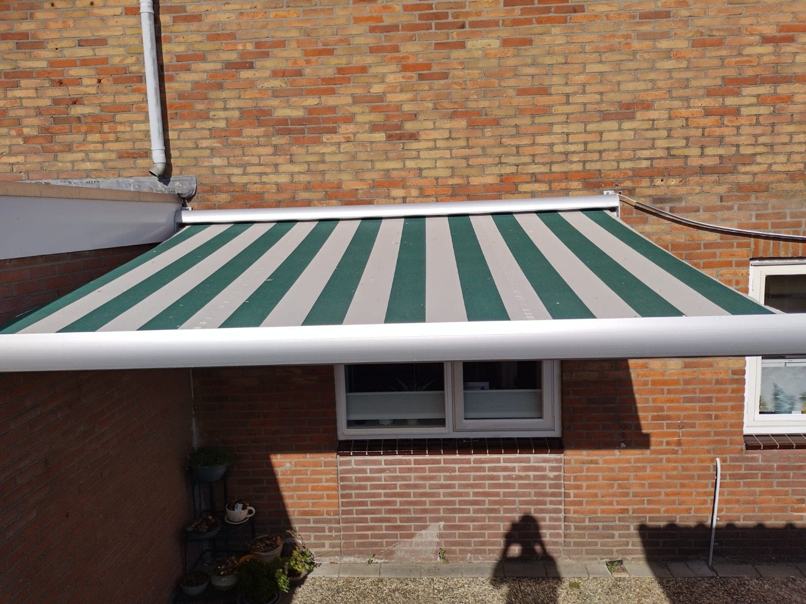 Elektrisch zonnescherm., Tuin en Terras, Ophalen, Gebruikt, Elektrisch, 150 tot 300 cm