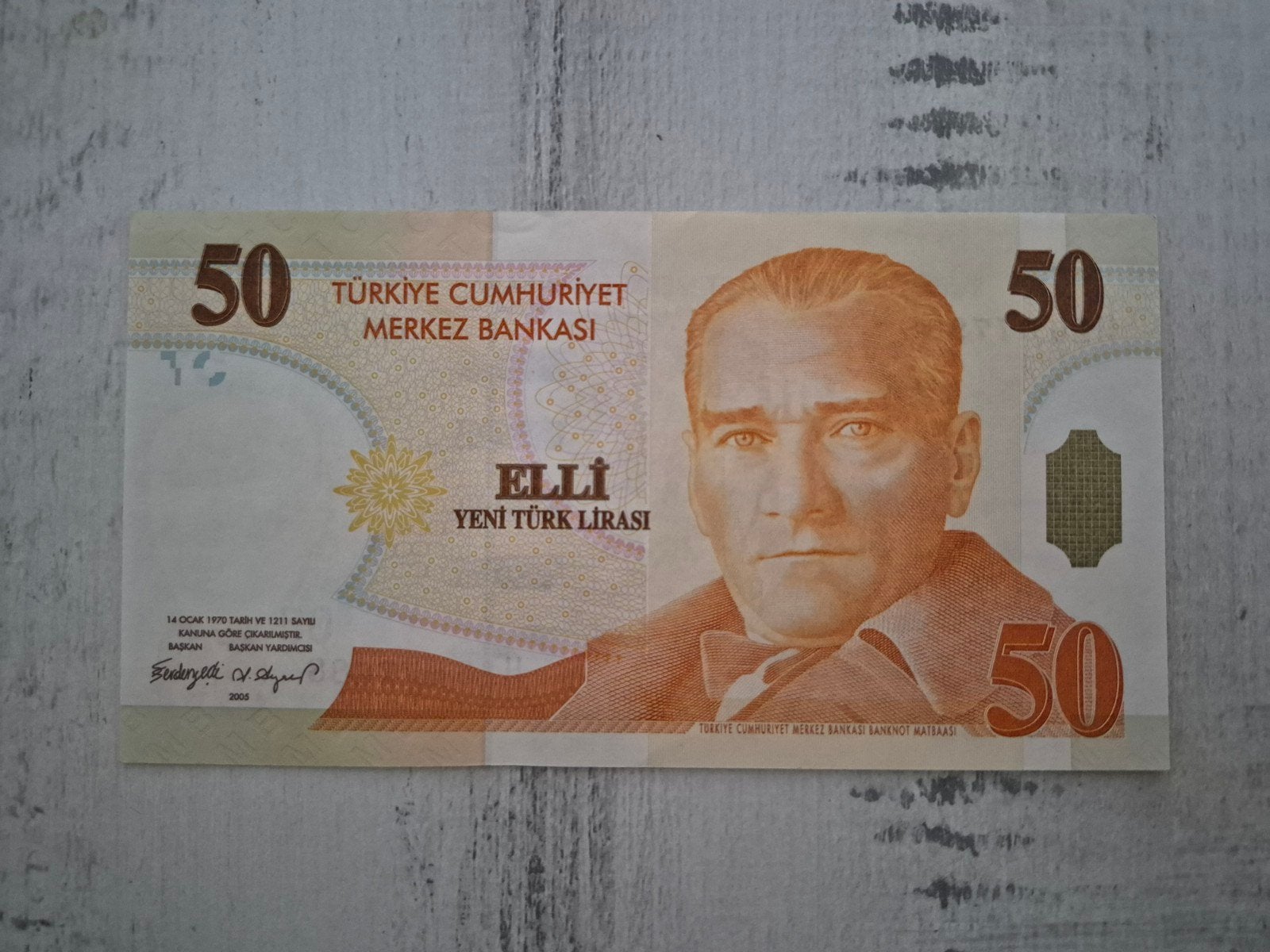 Turkije 50 YTL 2005, Ophalen of Verzenden, Overige landen, Los biljet