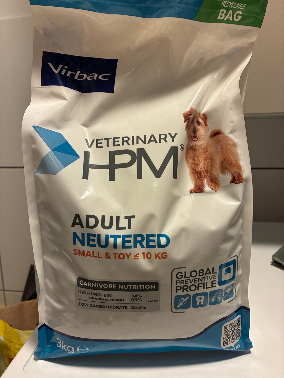 Virbac Neutered Adult 3 kg hondenbrok, Ophalen of Verzenden, Hond