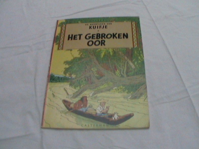 kuifje het gebroken oor casterman uit 1966, Boeken, Eén stripboek, Ophalen of Verzenden, Zo goed als nieuw