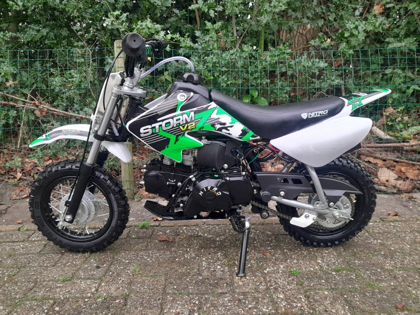 Nitro Storm V2 Mini Pitbike !!!, Fietsen en Brommers, Ophalen, Trommelrem, Pitbike, Zo goed als nieuw
