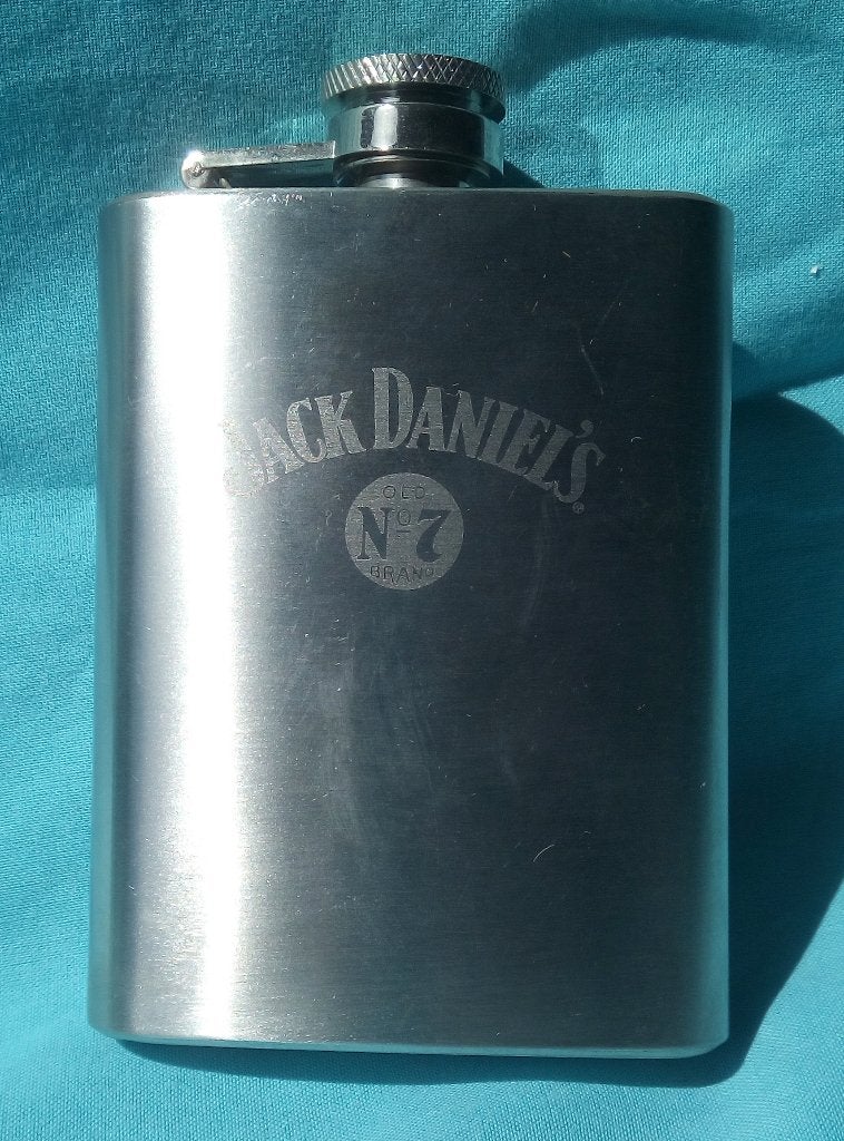 JACK DANIELS OLD No 7 BRAND WHISKEY HEUPFLES NOOIT GEBRUIKT, Verzenden, Nieuw, Verpakking