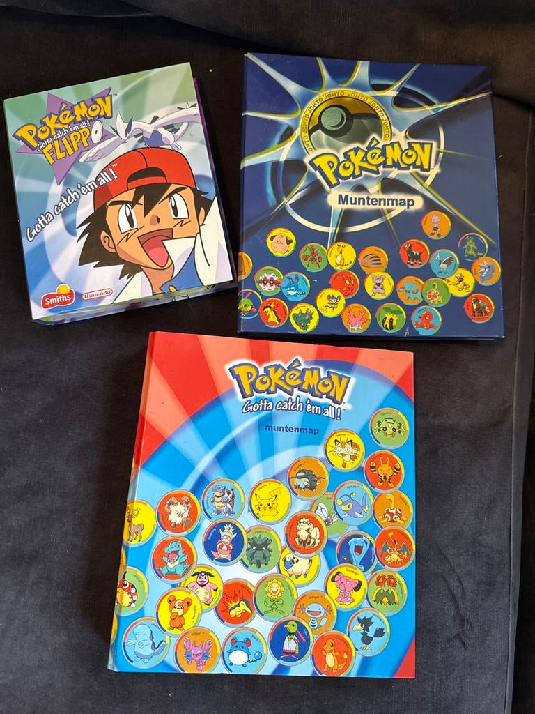 Pokémon Munten Mappen - Compleet met Flippo's, Hobby en Vrije tijd, Ophalen, Gebruikt, Overige typen