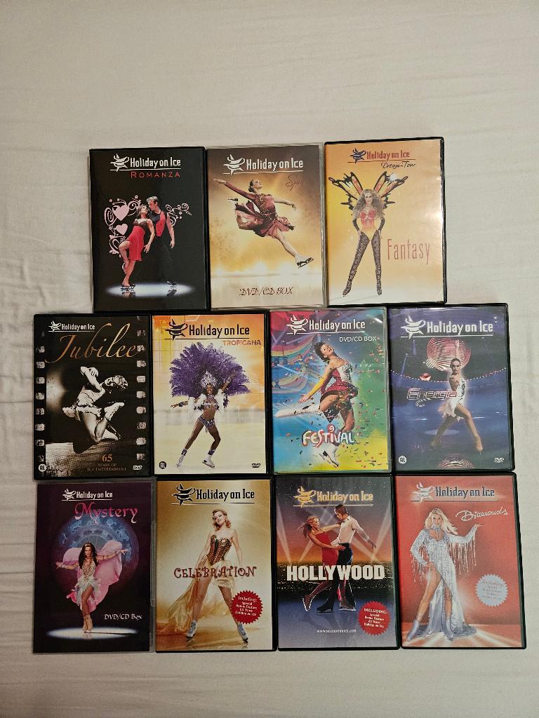 11 DVD's  Holiday on Ice, Alle leeftijden, Ophalen of Verzenden, Zo goed als nieuw