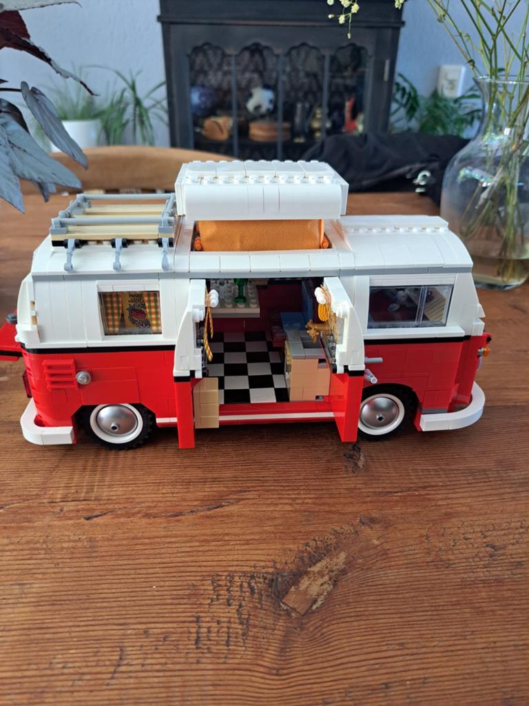 Lego 10220 Volkswagen T1 Camper Van compleet met doos, Gebruikt, Compleet, Lego, Ophalen of Verzenden