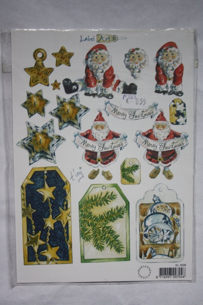 5 st. A5 knipvellen A5 3D marianne design 9990, Ophalen of Verzenden, Nieuw, Kerst, Knipvel