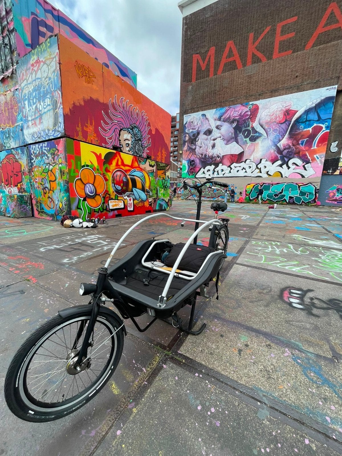 Conversible Bakfiets 7gears shimano, Fietsen en Brommers, Fietsaccessoires | Aanhangers en Karren, Bakfiets., Opvouwbaar, 80 kg of meer