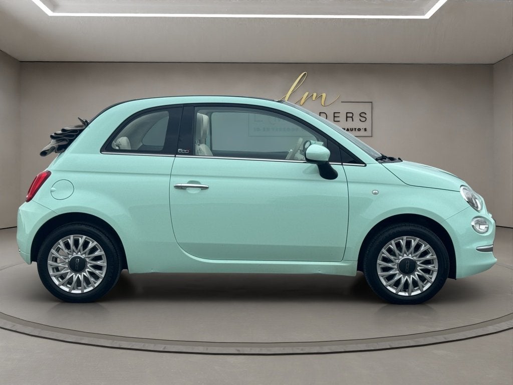 Fiat 500C 1.2 Lounge 2019 MINT GROEN | Cabrio | Display | PD, Auto's, Keurmerk '100% Onderhouden', 12 maanden, Stof, Gebruikt