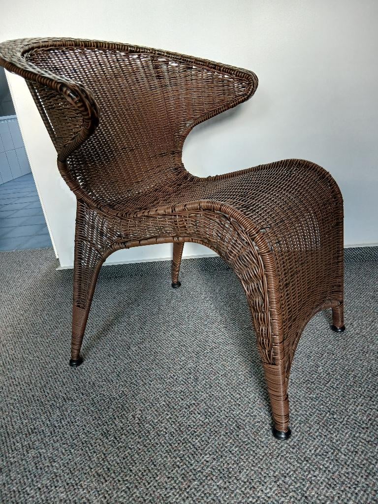 Tuinstoelen, Huis en Inrichting, Stoelen, Ophalen, Gebruikt, Bruin, Riet of Rotan
