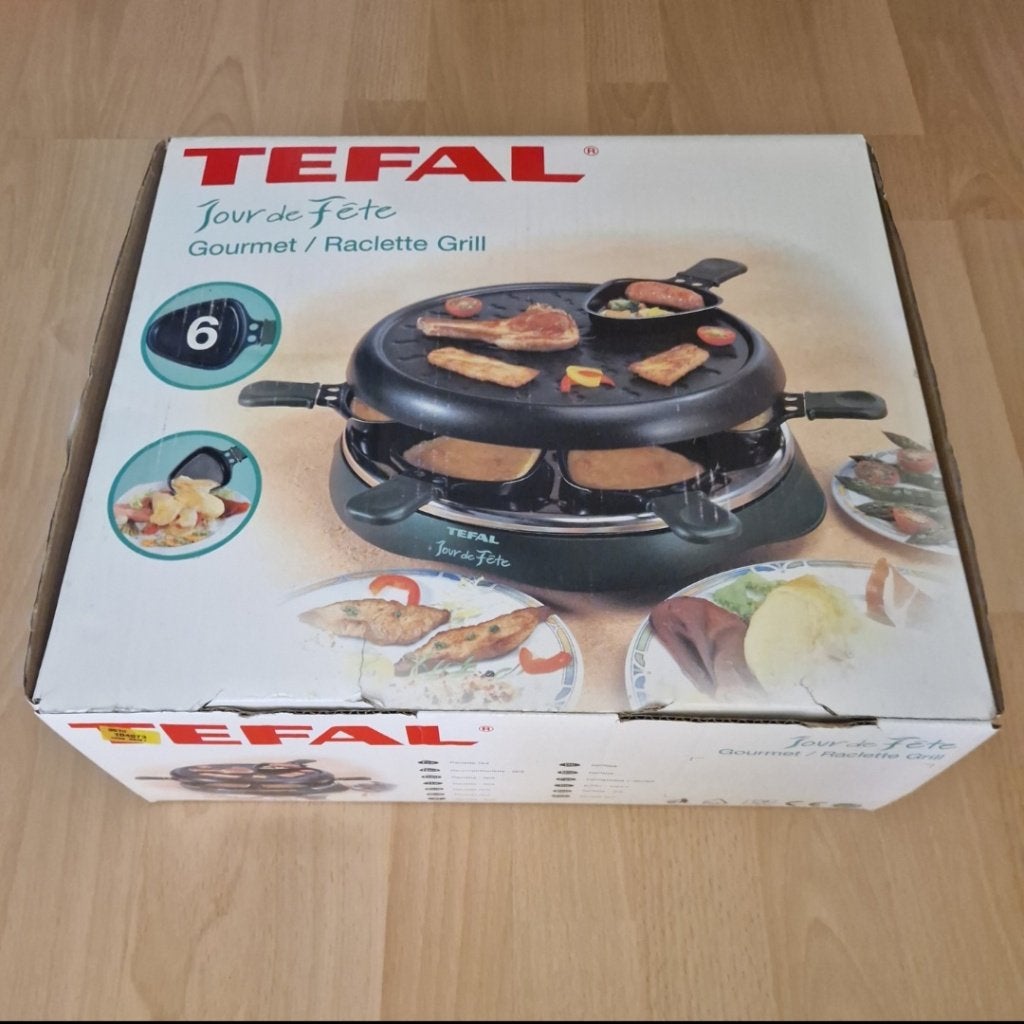Tefal Gourmetset / Raclette (6 persoons) – Ongebruikt, Ophalen of Verzenden, Zo goed als nieuw, 4 t/m 7 personen