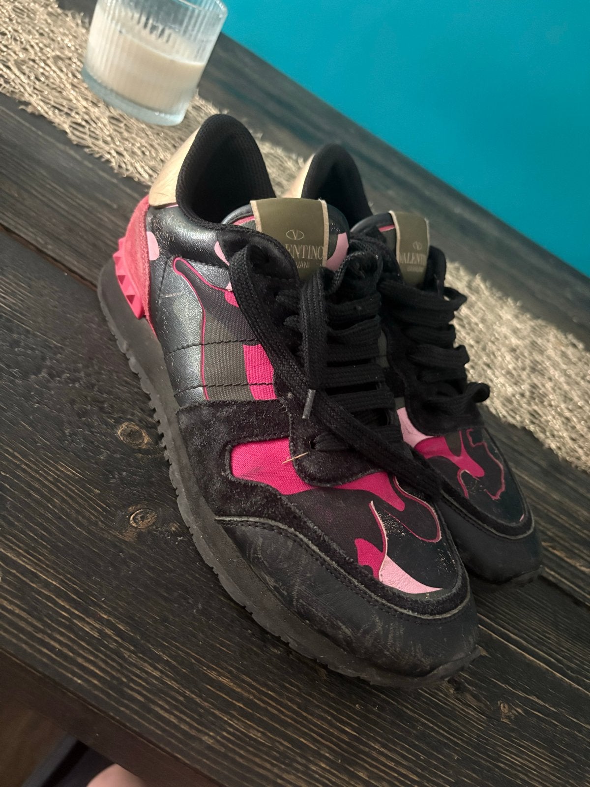 Valentino, Ophalen of Verzenden, Gedragen, Zwart, Sneakers of Gympen