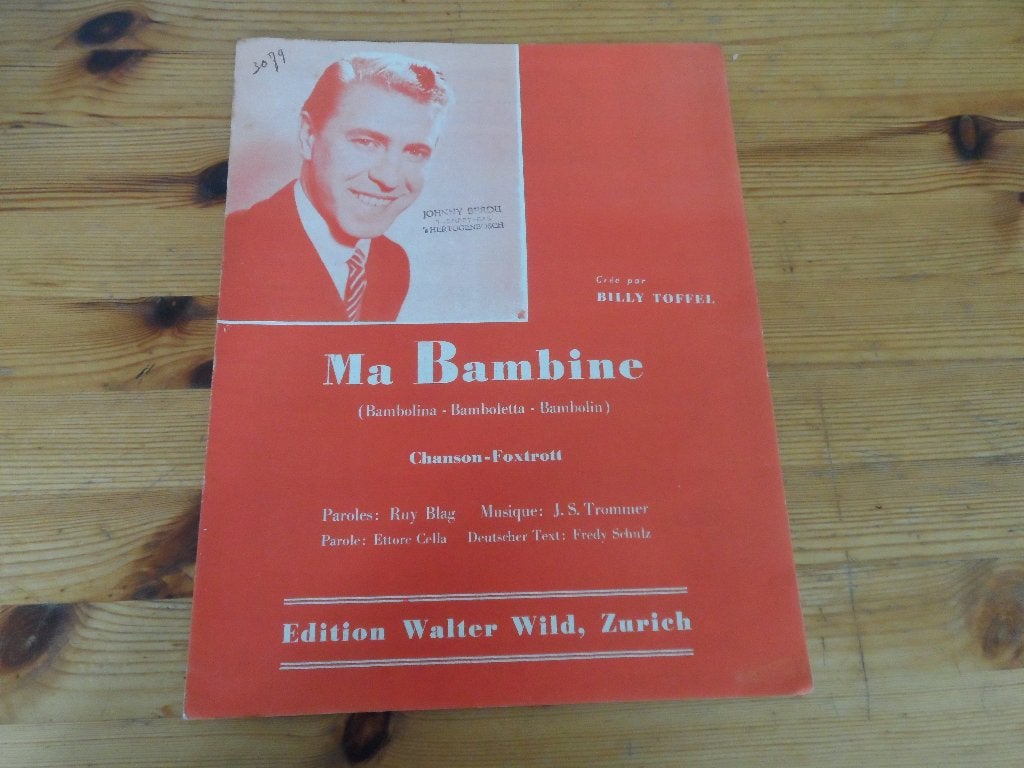 Ma bambine - c'est un papillon - j. Trommer, Muziek en Instrumenten, Bladmuziek, Gebruikt, Gitaar, Ophalen of Verzenden, Artiest of Componist