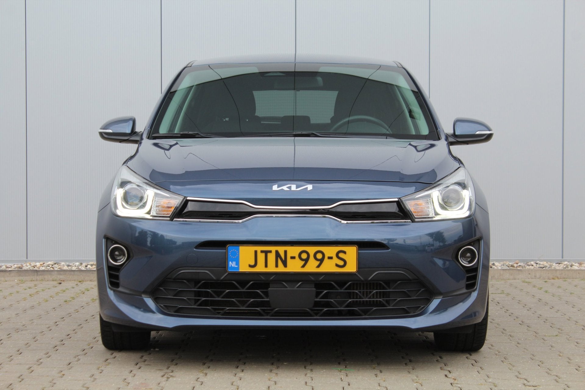 Kia RIO 1.0 T-GDi MHEV DynamicPlusLine | Automaat | Camera |, Auto's, Dealer onderhouden, Gebruikt, Blauw, Bedrijf