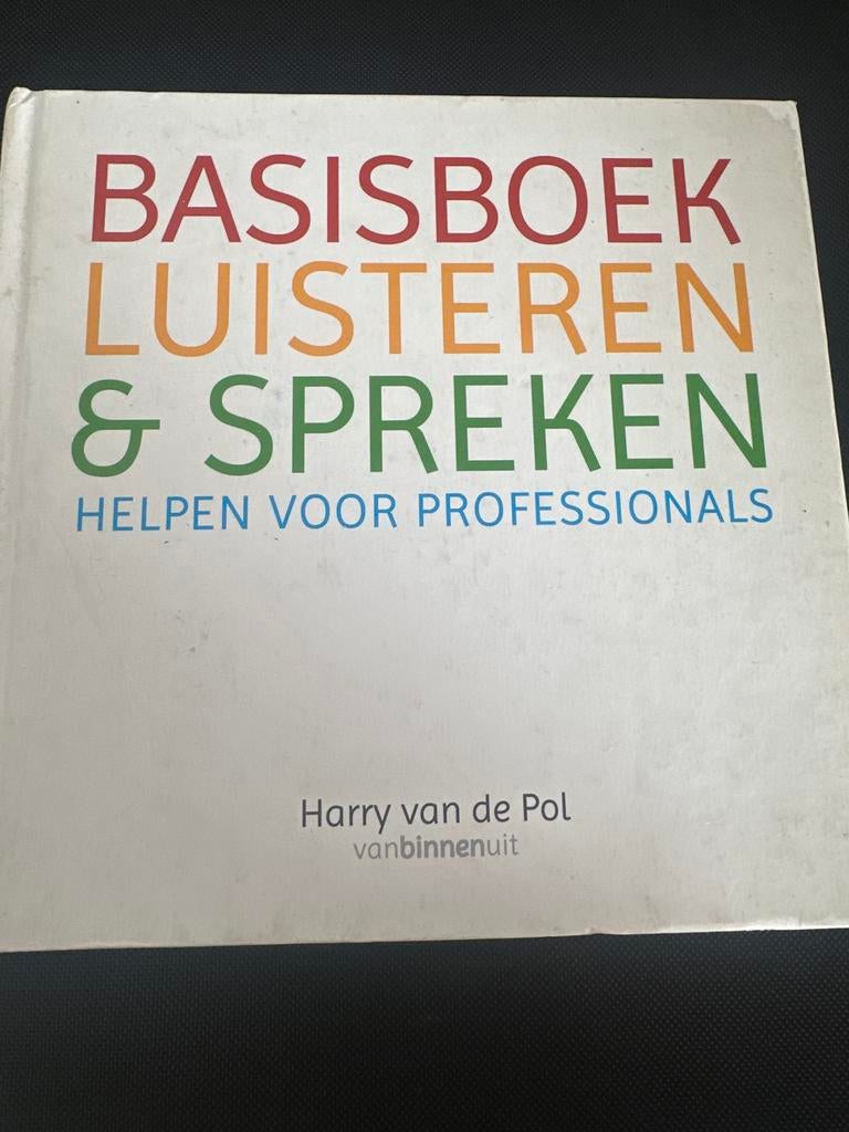 Harry van de Pol - Basisboek luisteren en spreken, Ophalen of Verzenden, Zo goed als nieuw, Harry van de Pol, Nederlands
