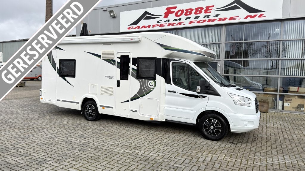 5-persoons Chausson Welcome Premium 716 Uit 2019 24dkm Euro6, Ringverwarming, Raamblindering, Ford, ABS