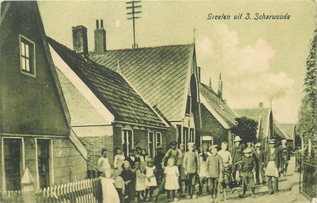 702-044-015 Zuid Scharwoude, Verzamelen, Ansichtkaarten | Nederland, Verzenden, Voor 1920, Noord-Holland