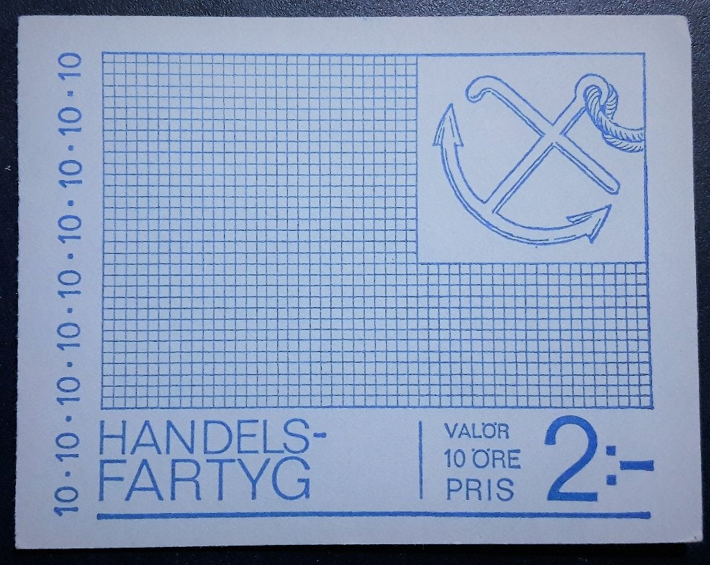 Postzegelboekje Zweden – Handelsschepen, Ophalen of Verzenden, Zweden, Postfris