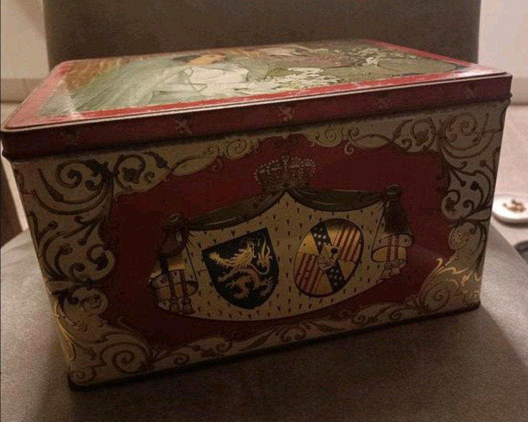 Vintage Belgische Koninklijke Trouwblik - Koning Boudewijn, Ophalen of Verzenden