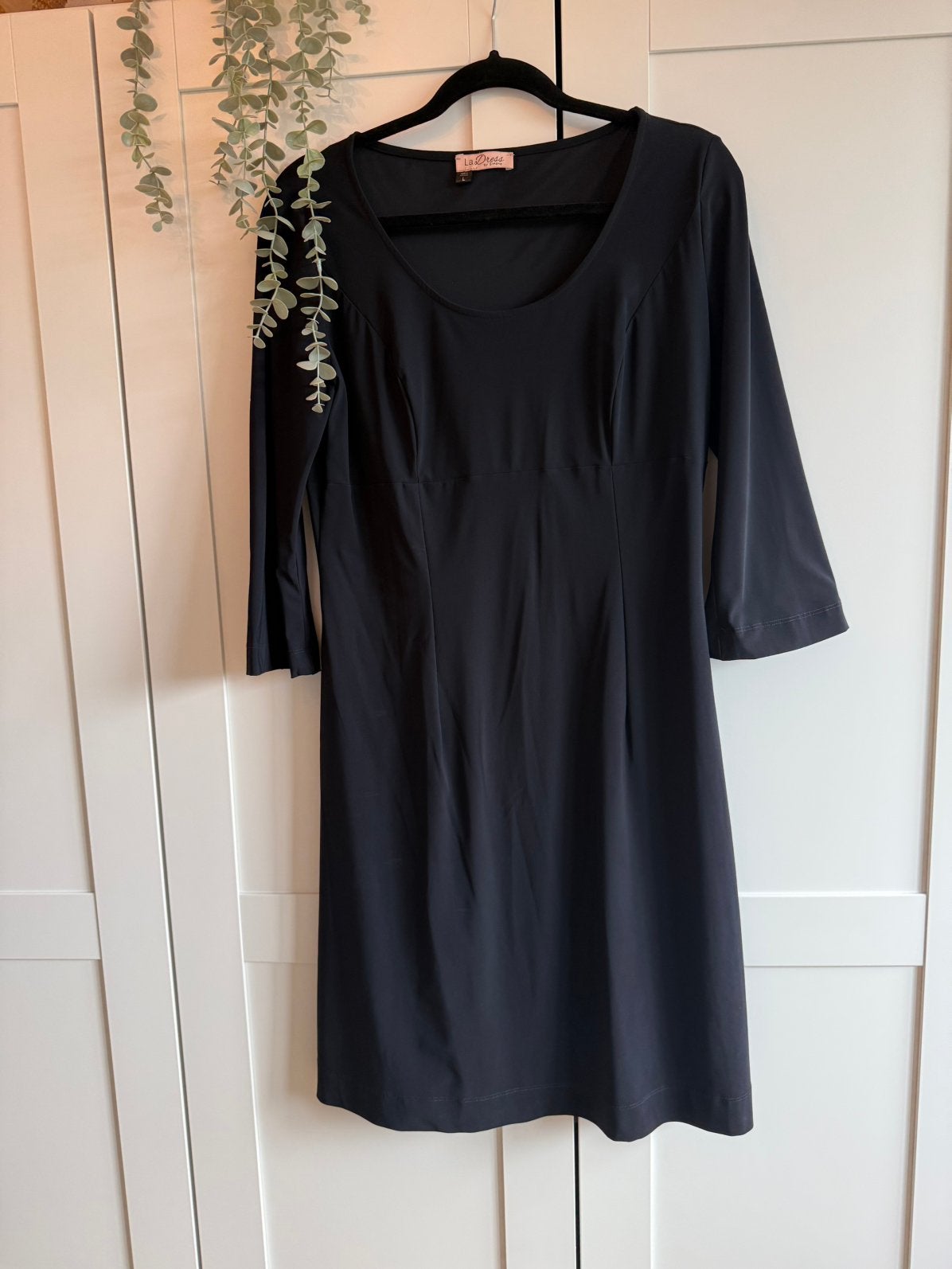 LaDress, zwart traveljurkje model Anais, maat L, Maat 38/40 (M), Zwart, Ophalen of Verzenden, Zo goed als nieuw