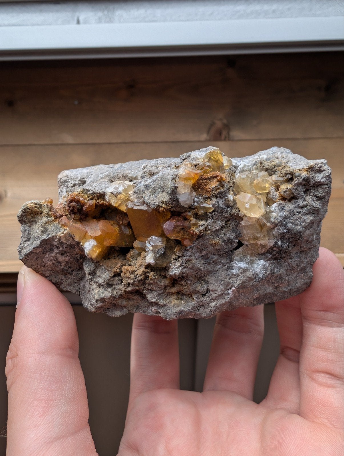 calciet uit de la Sambre groeve in België, Ophalen of Verzenden, Mineraal