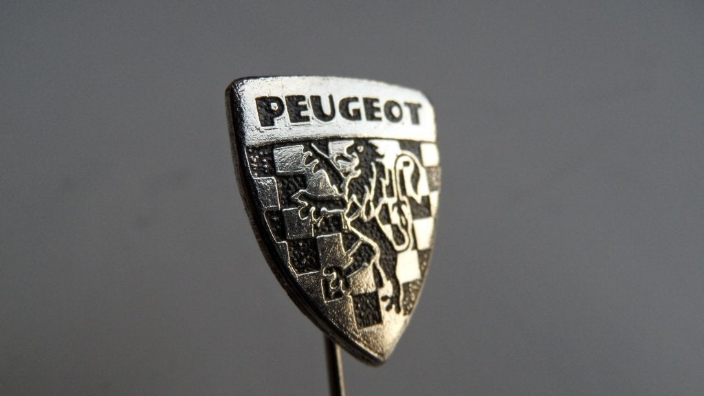 Peugeot oldtimerauto speld, Verzenden, Gebruikt, Merk, Speldje of Pin