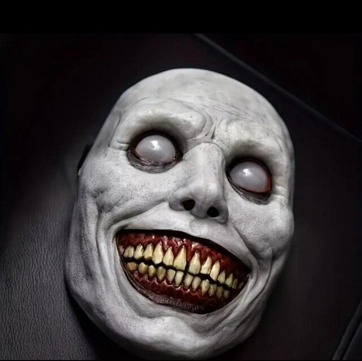 Griezelig Halloween Masker - Horror Glimlach, Ophalen of Verzenden, Nieuw, Accessoires