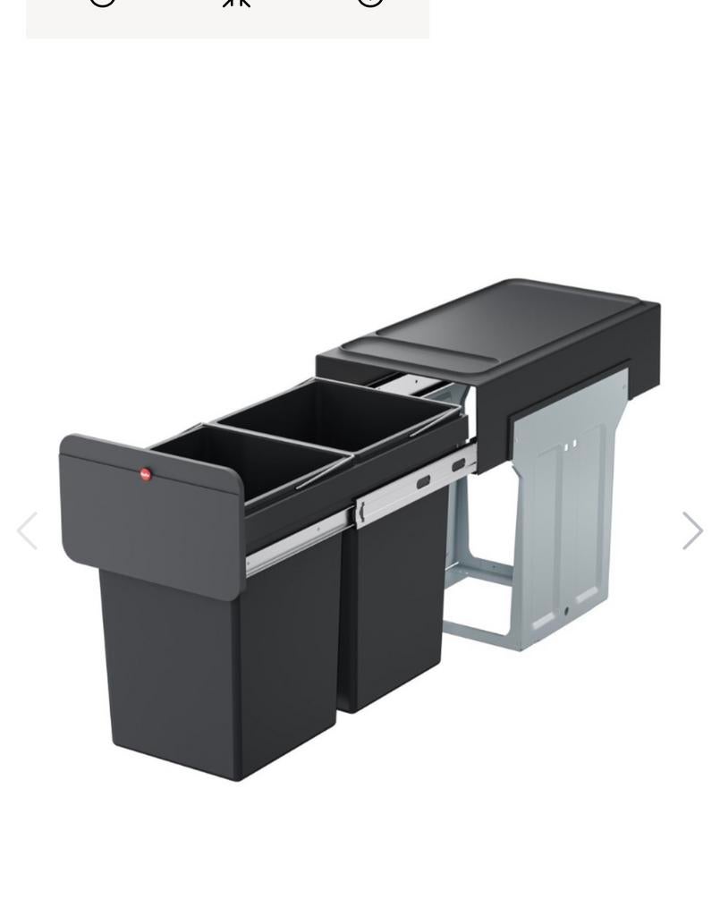 Keukenkast afvalbak, Kunststof, 40 liter of meer, Ophalen of Verzenden, Zo goed als nieuw