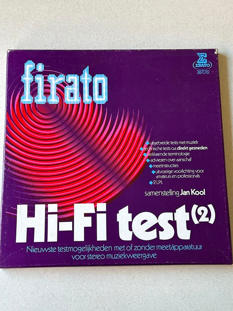 Firato Hi-Fi Test (2) Dubbel LP met boekje - Zeer goede staa, Ophalen of Verzenden, Zo goed als nieuw